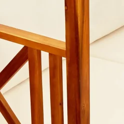 vidaXL - Bankje - Crème - Acaciahout