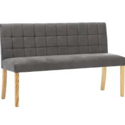 vidaXL - Bankje - Grijs - Fluweel