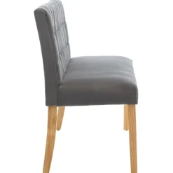 vidaXL - Bankje - Grijs - Fluweel