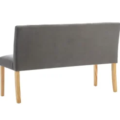 vidaXL - Bankje - Grijs - Fluweel
