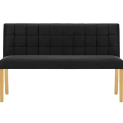 vidaXL - Bankje - Zwart - Fluweel Sale