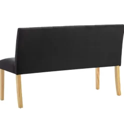 vidaXL - Bankje - Zwart - Fluweel Sale