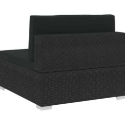 vidaXL - Bankset - Zwart - Poly rattan Hot
