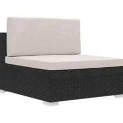 vidaXL - Bankset - Zwart - Poly rattan Sale