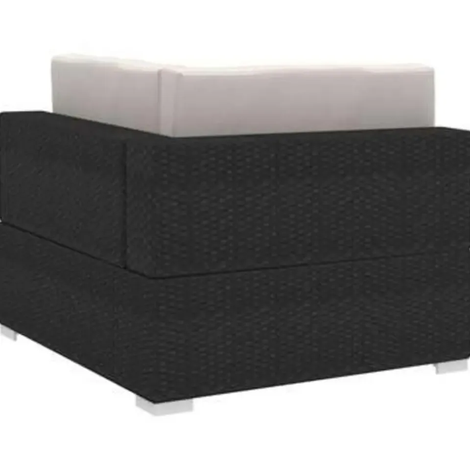 vidaXL - Bankset - Zwart - Poly rattan Sale