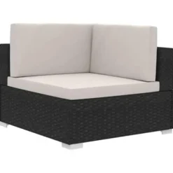 vidaXL - Bankset - Zwart - Poly rattan Sale