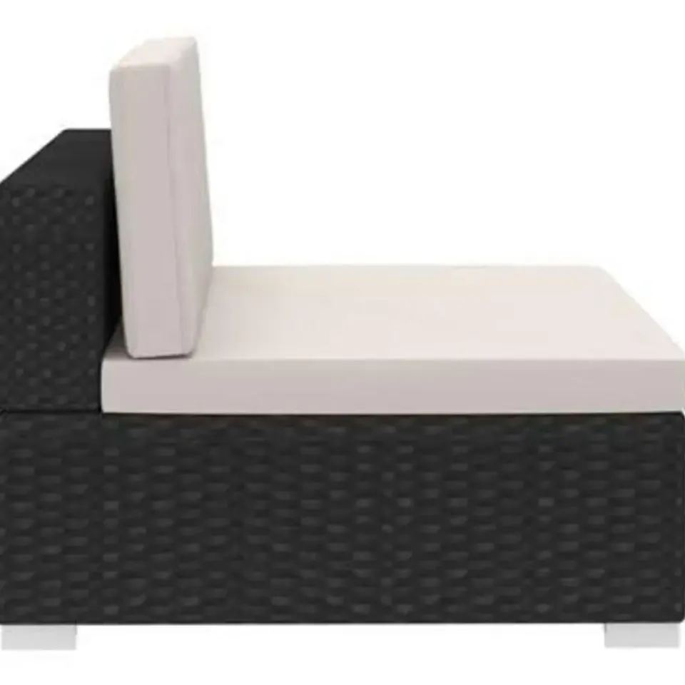 vidaXL - Bankset - Zwart - Poly rattan Sale