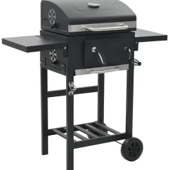 vidaXL - Barbecue - Zwart - Staal Online