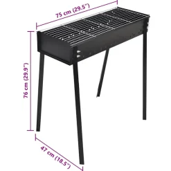 vidaXL - Barbecue - Zwart - Staal New
