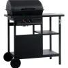 vidaXL - Barbecue - Zwart - Staal Outlet