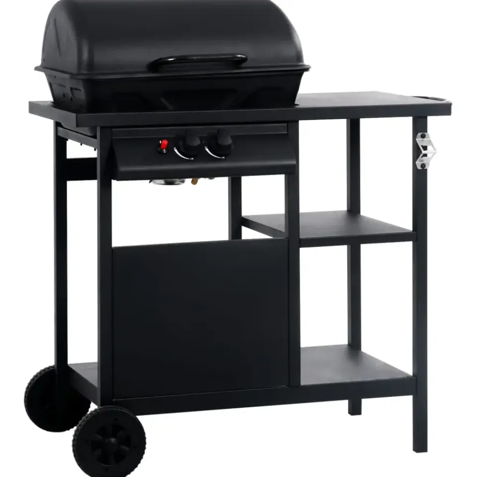 vidaXL - Barbecue - Zwart - Staal Outlet