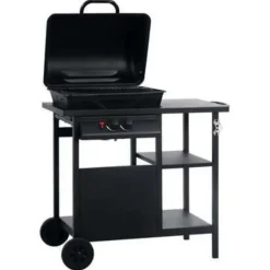 vidaXL - Barbecue - Zwart - Staal Outlet