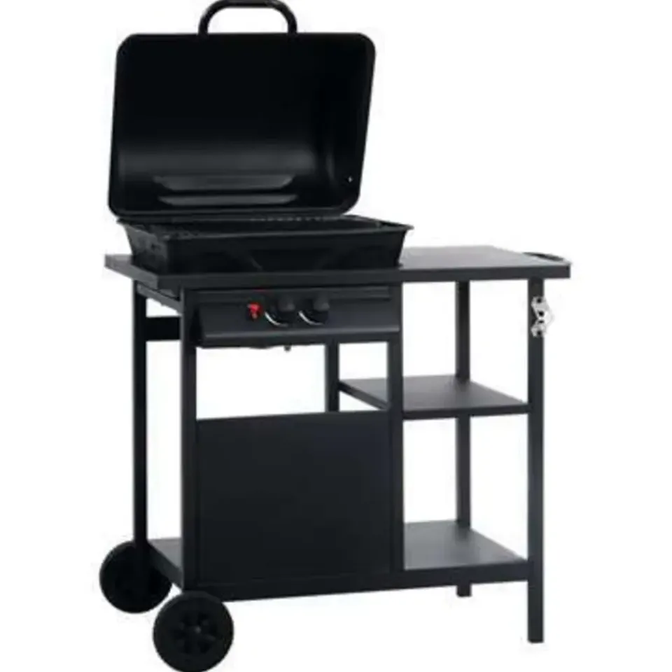 vidaXL - Barbecue - Zwart - Staal Outlet