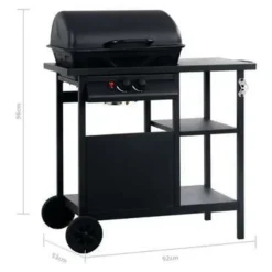 vidaXL - Barbecue - Zwart - Staal Outlet