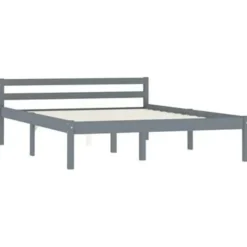 vidaXL - Bed frame - Grijs - Massief grenenhout - 120x200 cm
