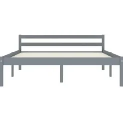 vidaXL - Bed frame - Grijs - Massief grenenhout - 120x200 cm
