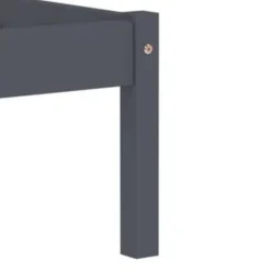 vidaXL - Bed frame - Grijs - Massief grenenhout - 120x200 cm