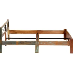 vidaXL - Bed frame - Multikleur - Massief gerecycled hout - 180x200 cm Outlet
