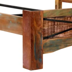 vidaXL - Bed frame - Multikleur - Massief gerecycled hout - 180x200 cm Outlet
