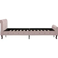 vidaXL - Bed frame - Roze - Fluweel - 120x200 cm Online