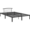 vidaXL - Bed frame met arc hoofdeinde - Zwart - Metaal - 160x200 cm Best