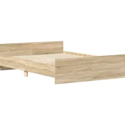 vidaXL - Bed frame met hoofd- en voeteneinde - sonoma eikenkleur - 140x200 cm Best