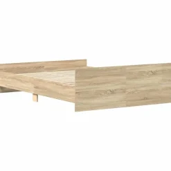 vidaXL - Bed frame met hoofd- en voeteneinde - sonoma eikenkleur - 140x200 cm Best