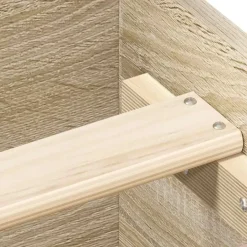 vidaXL - Bed frame met hoofd- en voeteneinde - sonoma eikenkleur - 140x200 cm Best