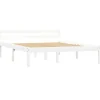 vidaXL - Bed frame met hoofdeinde - Wit - Massief grenenhout - 140x200 cm Hot