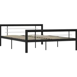 vidaXL - Bed frame met hoofdeinde - Wit - Massief grenenhout - 140x190 cm