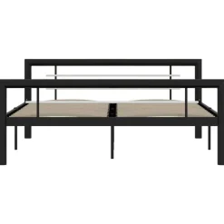vidaXL - Bed frame met hoofdeinde - Wit - Massief grenenhout - 140x190 cm