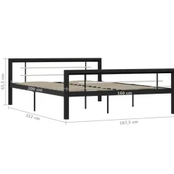 vidaXL - Bed frame met hoofdeinde - Wit - Massief grenenhout - 140x190 cm