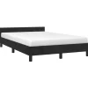 vidaXL - Bed frame met hoofdeinde - Zwart - Fluweel - 120 x 200 cm Hot