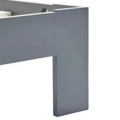 vidaXL - Bed frame met hoofdbord - Grijs - Massief grenenhout - 120x200 cm Online