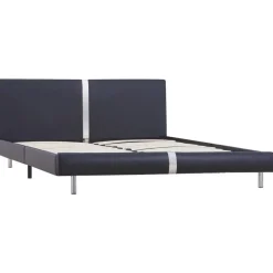 vidaXL - Bed frame met hoofdbord - Zwart - Kunstleer - 120x200 cm Best