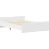 vidaXL - Bed frame met hoofd- en voeteneinde - Wit - 140x200 cm Best