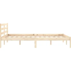 vidaXL - Bed frame met hoofdbord - Massief grenenhout - 120x200 cm Discount