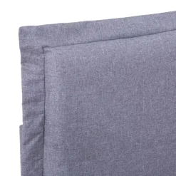 vidaXL - Bed frame met hoofdbord - Lichtgrijs - Stof - 140x200 cm New