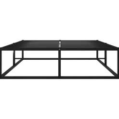 vidaXL - Bed frame met latternbodem - Zwart - Metaal - 120x200 cm Online