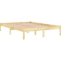 vidaXL - Bed frame met lattenbodem - Naturel - Massief grenenhout - 140x200 cm Hot