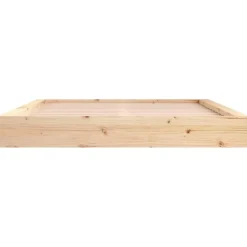 vidaXL - Bed frame met opbergruimte - Naturel - Massief hout - 1400x200 cm Outlet