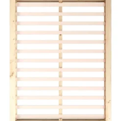 vidaXL - Bed frame met opbergruimte - Naturel - Massief hout - 1400x200 cm Outlet