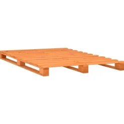 vidaXL - Bed frame pallet - Bruin - Massief grenenhout - 160x200 cm Sale