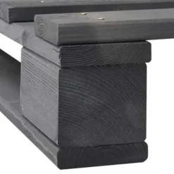 vidaXL - Bed frame pallet - Grijs - Massief grenenhout - 120x200 cm Discount
