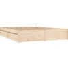 vidaXL - Bed frame zonder matras met lades - Naturel - Grenenhout - 120x200 cm Best