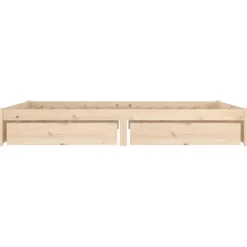 vidaXL - Bed frame zonder matras met lades - Naturel - Grenenhout - 120x200 cm Best