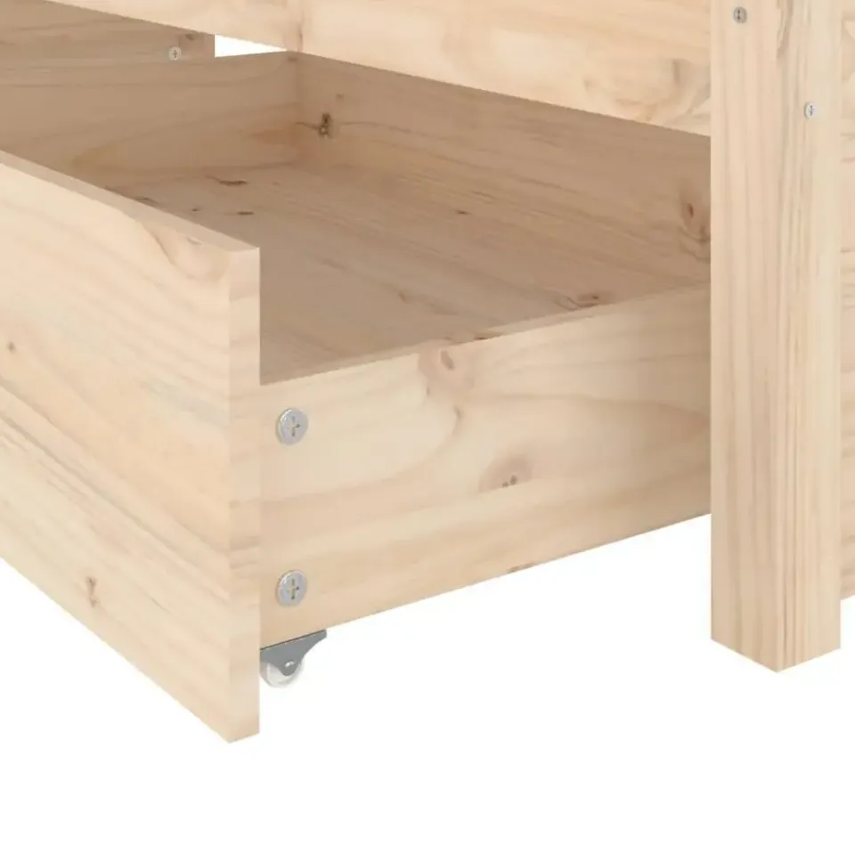 vidaXL - Bed frame zonder matras met lades - Naturel - Grenenhout - 120x200 cm Best