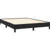 vidaXL - Bed frame zonder matras - Zwart - Fluweel - 140x200 cm Outlet