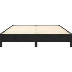 vidaXL - Bed frame zonder matras - Zwart - Fluweel - 140x200 cm Outlet