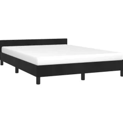 vidaXL - Bed frame zonder matras - Zwart - Fluweel - 140x200 cm New